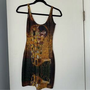 Blackmilk Gold and Black Sleeveless Bodycon Dress